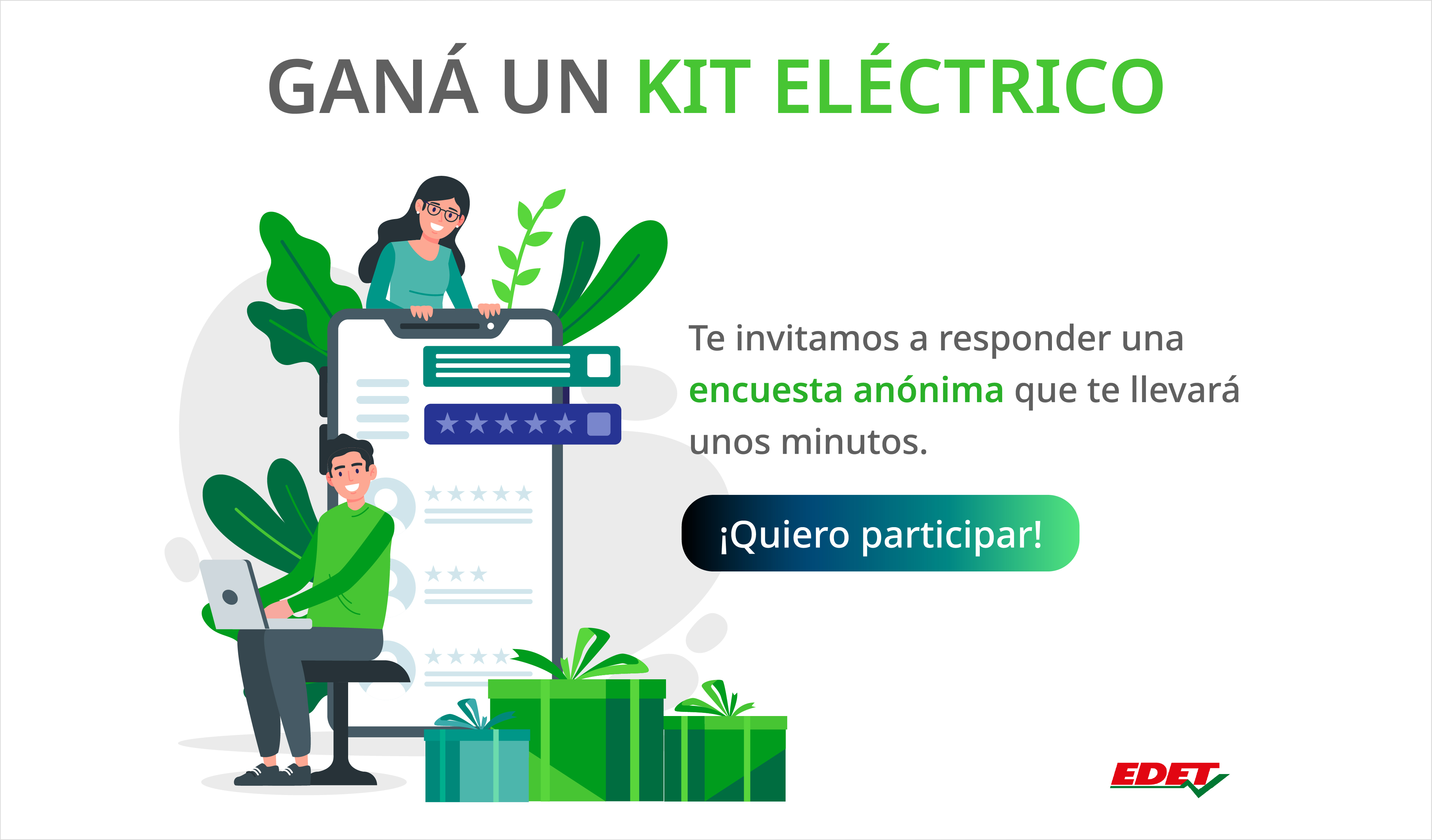 EDET - Ganá un kit eléctrico - Encuesta anónima